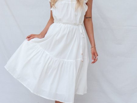 Kenzie Midi Dress - White Fashion