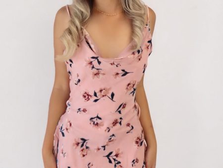 Raine Mini Dress - Pink Floral Cheap