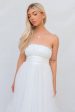 Maria Tulle Midi Dress - White For Discount