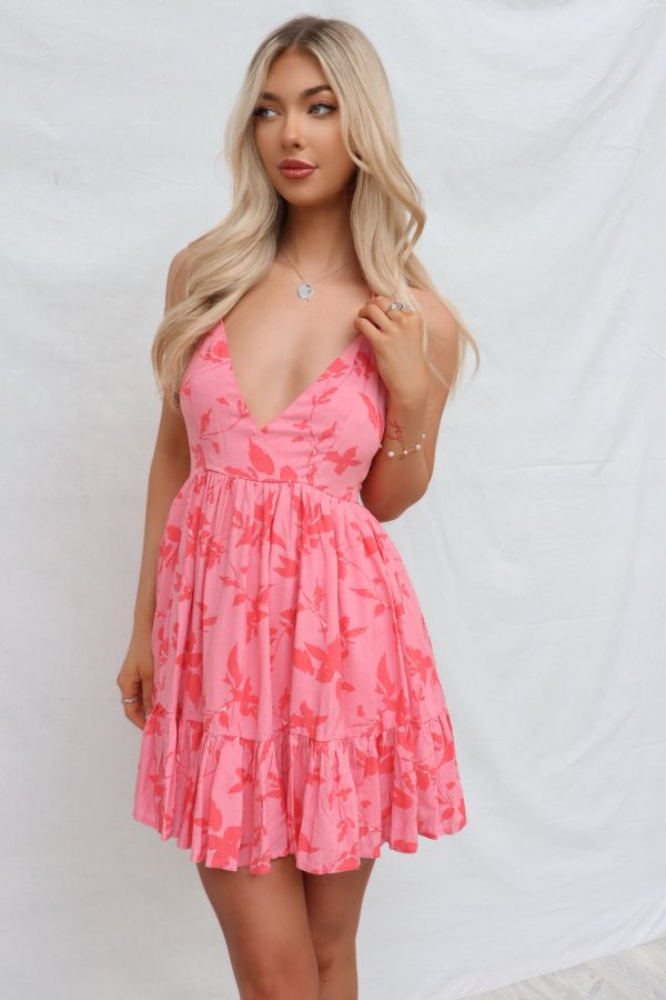 Aaliyah Mini Dress - Pink Online