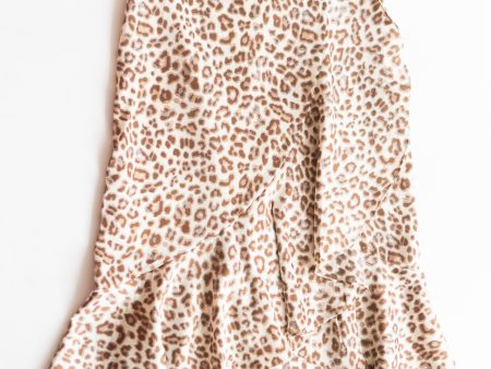 Abby Ruffled Leopard Skirt Online Hot Sale