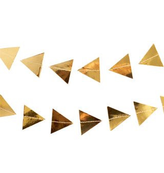 Gold Triangles Garland Hot on Sale