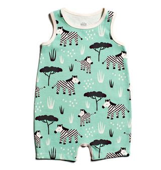 Zebra Tank-Top Romper For Sale