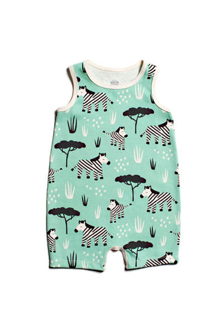 Zebra Tank-Top Romper For Sale