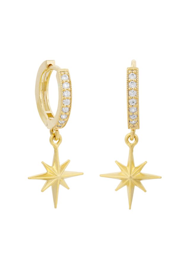 Luna Charm Hoop Earrings Sale