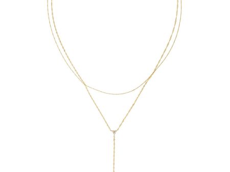 Nina Layered Lariat Necklace Supply