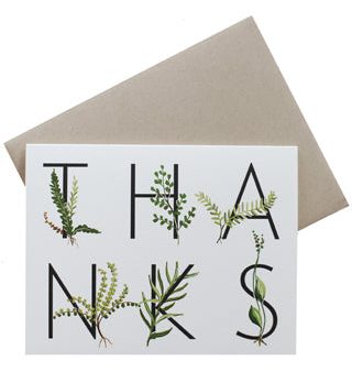 Fern Thanks Card Online Hot Sale