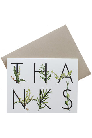 Fern Thanks Card Online Hot Sale