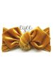 Mustard Velvet Top Knot Headband Discount