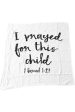 Organic Muslin Swaddle Blanket - 1 Samuel 1:27 Online Hot Sale