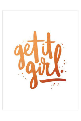 Get It Girl Art Print Supply