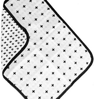 ORGANIC COTTON MUSLIN BURP CLOTH - REVERSIBLE For Cheap