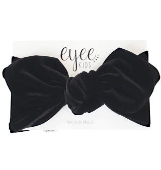 Black Velvet Top Knot Headband Online Sale