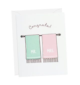 Congrats Mr. & Mrs. Card For Discount