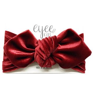 Rust Velvet Top Knot Headband Online Hot Sale