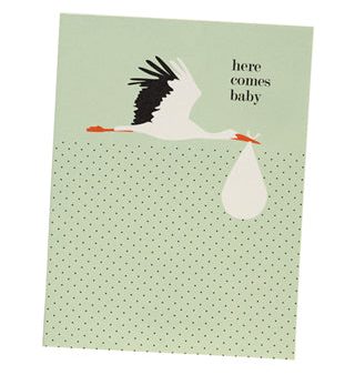 Here Comes Baby Card Online Hot Sale