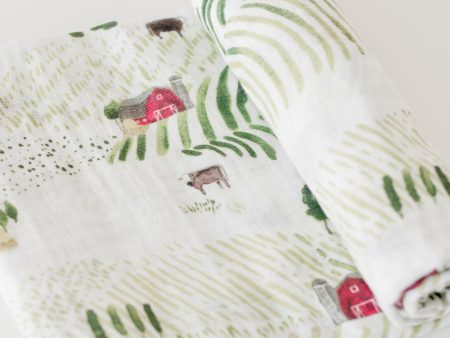 Rolling Hills Cotton Muslin Swaddle Online now