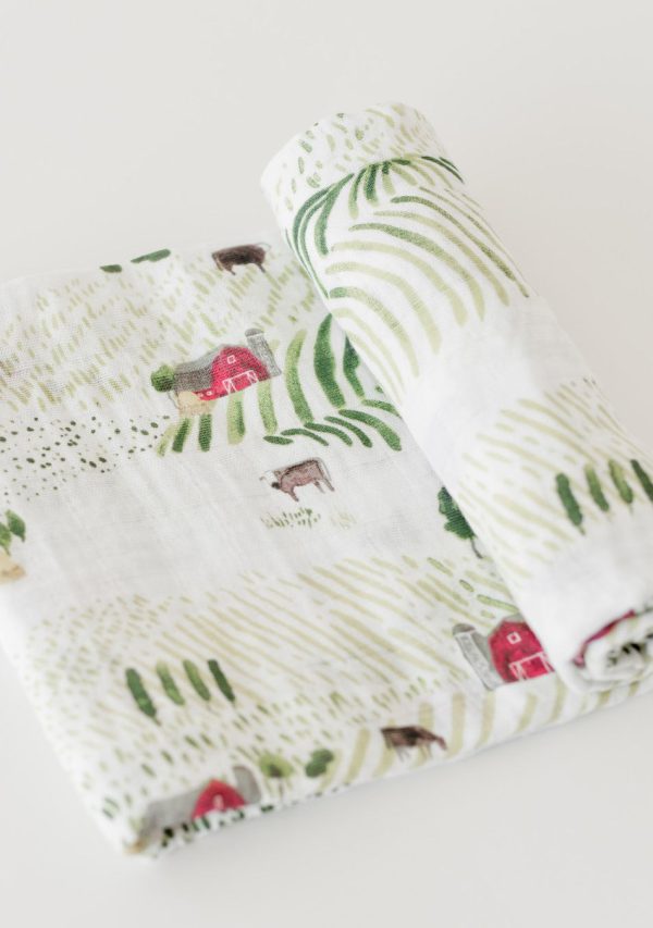 Rolling Hills Cotton Muslin Swaddle Online now