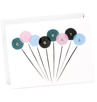 Congrats Balloons Card Online now