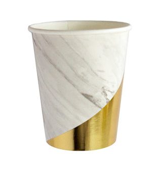 Blanc White Marble Paper Cups Online now