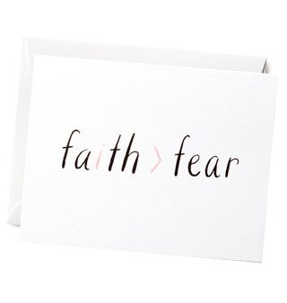 Faith Greater Than Fear Card Sale