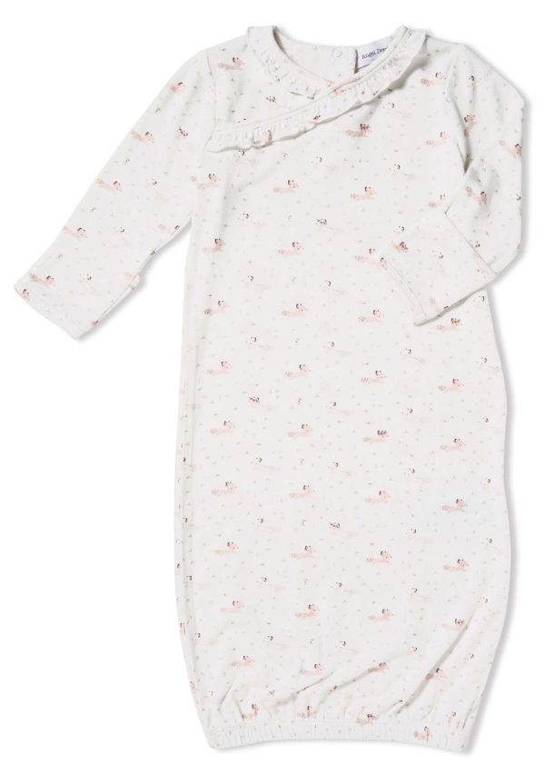 Woodland Pink Baby Fox Kimono Gown Discount