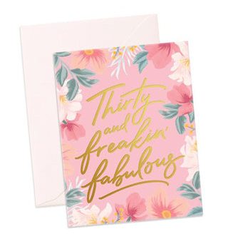 Thirty & Fabulous Card Sale