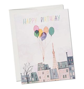 Paris Balloons Card Hot on Sale