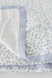 Periwinkle Polka Dot Deluxe Muslin Quilt Fashion