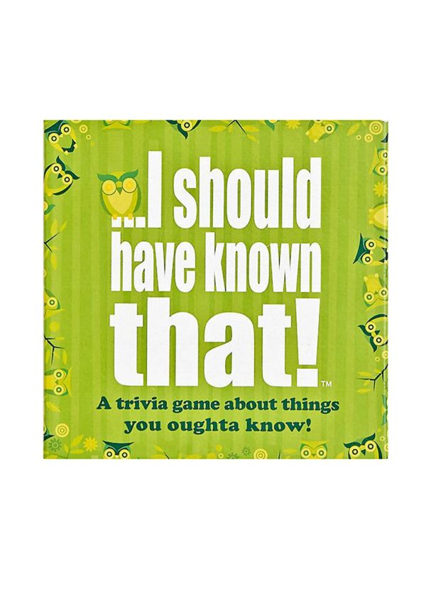 I Should Have Known That! Trivia Game Online Hot Sale