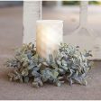 Pebble Eucalyptus Candle Ring, 3  Online Sale