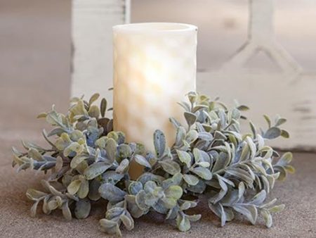 Pebble Eucalyptus Candle Ring, 3  Online Sale