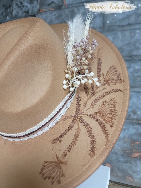 Meadow Hand Burned Wide Brim Hat- Multiple Colors Available Online Hot Sale