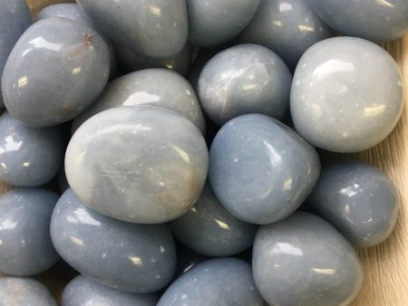 Angelite Tumbled Hot on Sale