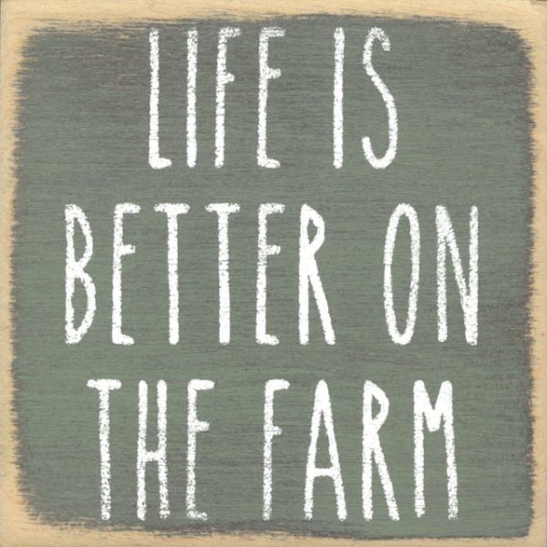 Life Is Better On The Farm Mini Sign Online now