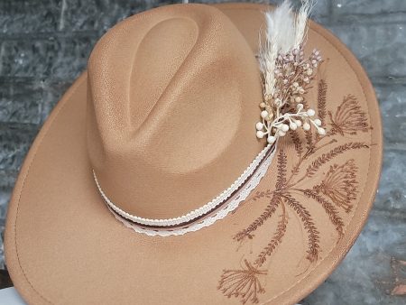 Meadow Hand Burned Wide Brim Hat- Multiple Colors Available Online Hot Sale