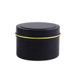 BLACK TIN WITH GOLD RIM Online now