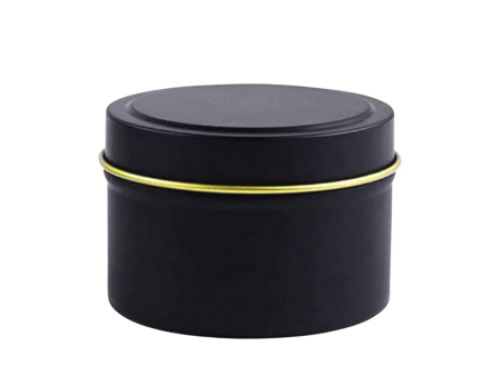 BLACK TIN WITH GOLD RIM Online now