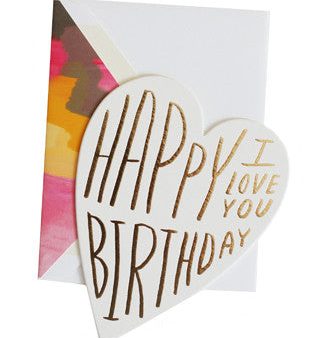 Birthday I Love You Card Hot on Sale