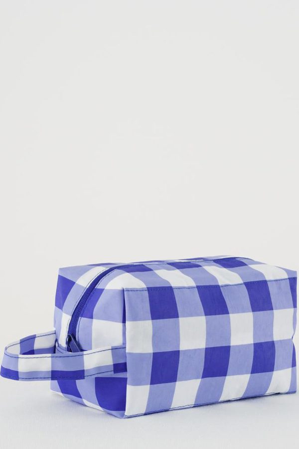 Dopp Kit | Big Check Blue Supply