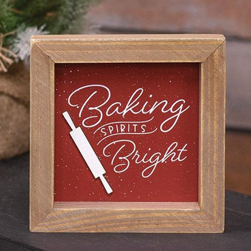 Baking Spirits Bright Framed Sign on Sale