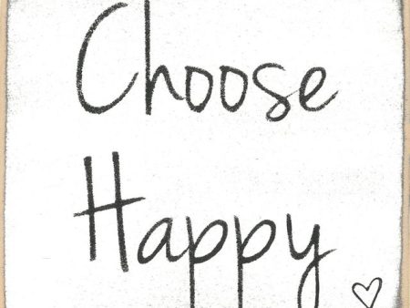 Choose Happy Handmade Mini Sign Fashion