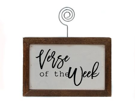 Verse Of The Week Handmade Tabletop Picture Frame Photo Holder Discount