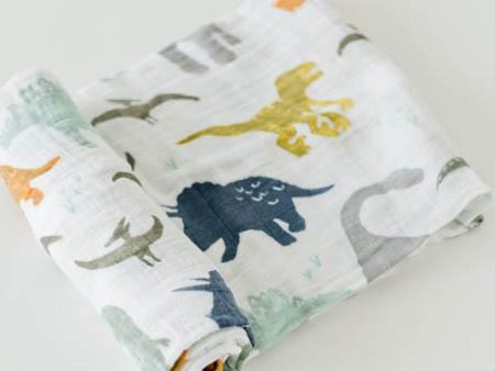 Dino Friends Cotton Muslin Swaddle For Cheap