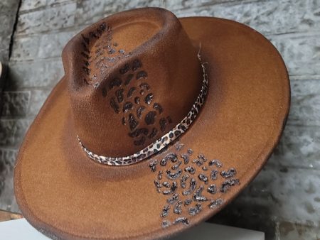 Leo Hand Burned Wide Brim Hat-Multiple Colors Available Hot on Sale