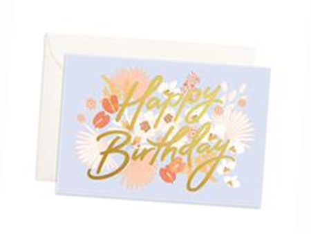 Happy Birthday Mini Floribunda Card Online Sale