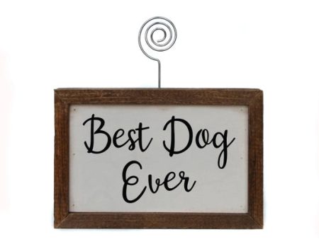 Best Dog Ever Handmade Tabletop Picture Frame Photo Holder Online Hot Sale