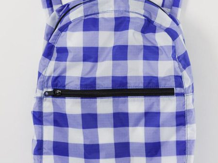 Packable Backpack | Big Check Blue Online Hot Sale