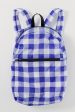 Packable Backpack | Big Check Blue Online Hot Sale