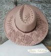 Claudia Hand Burned Wide Brim Hat Online